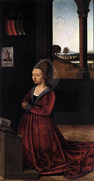 Petrus Christus Wife of a Donator Norge oil painting art